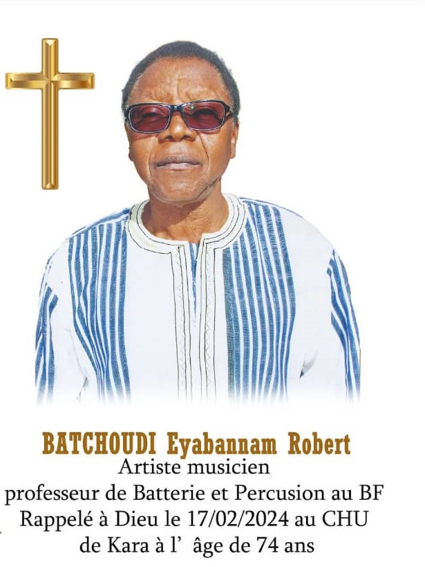 NECROLOGIE : l’artiste musicien Eyabannam Robert BATCHOUDI s’est éteint.